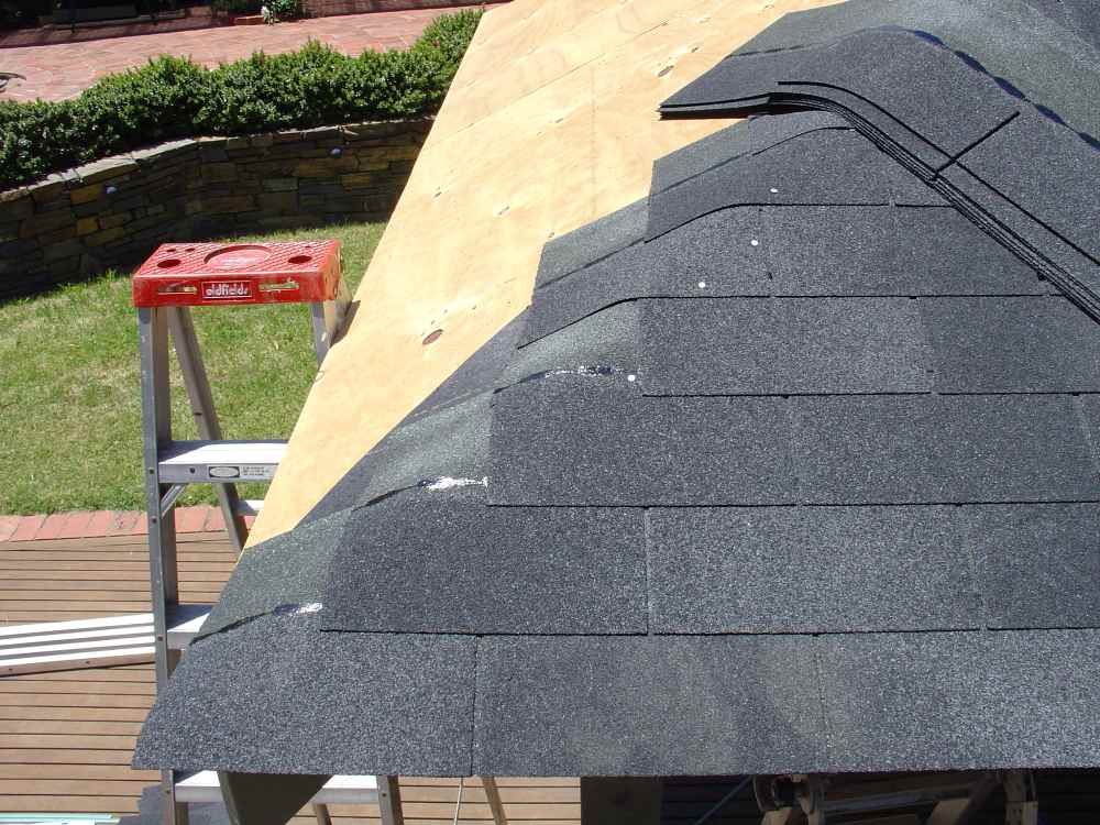 Gazebos For Sale Australia 4 Laying asphalt shingles on outdoor gazebo roof