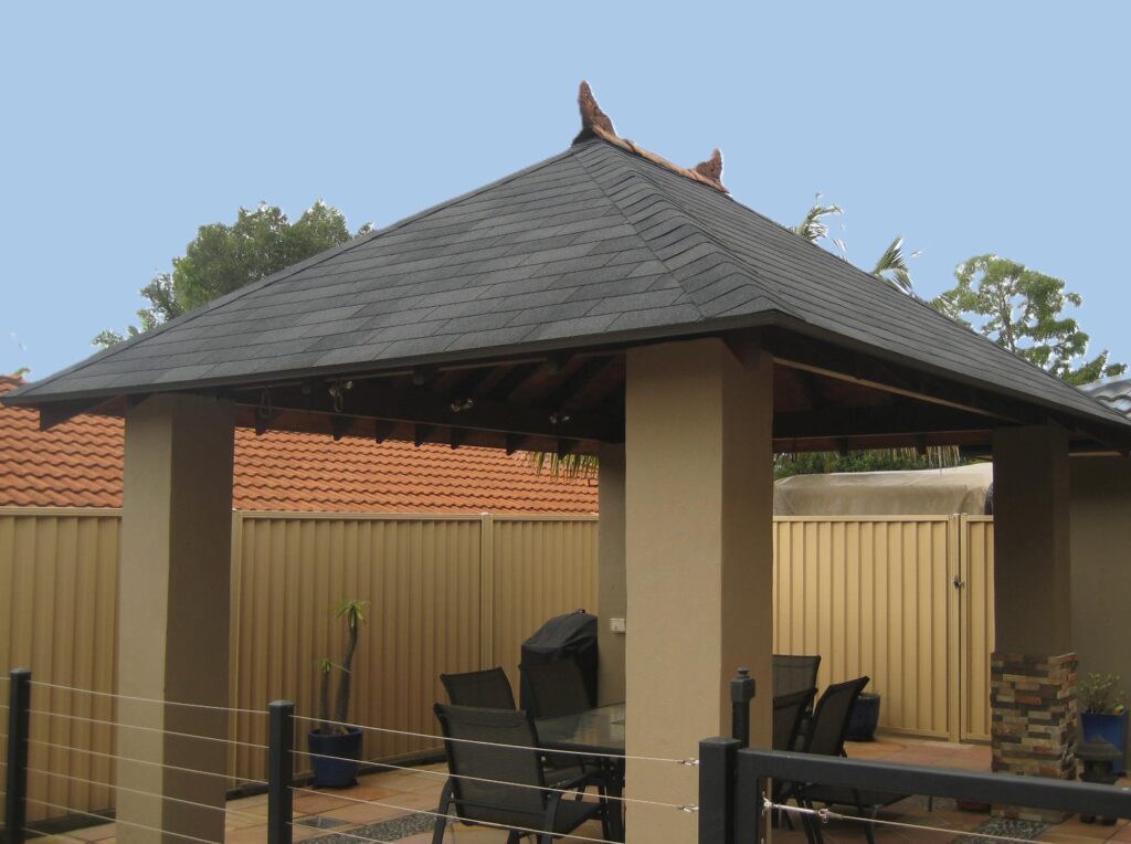 Beautiful Bali hut conversion in Brisbane backyard