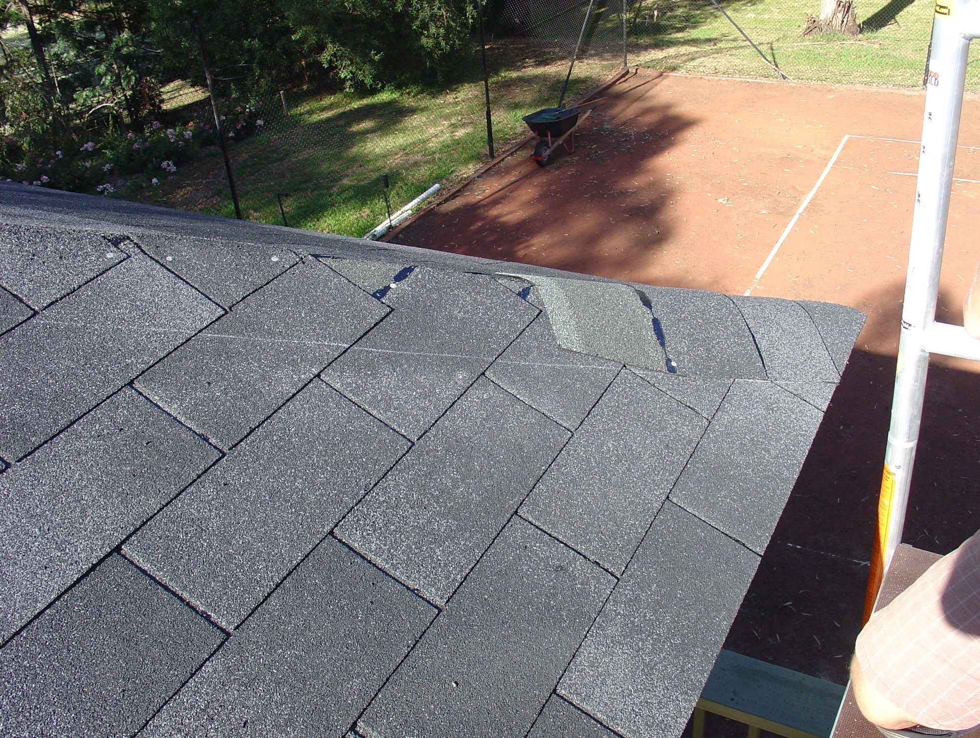 Cutting hip and ridge capping pieces from 3-tab asphalt shingles