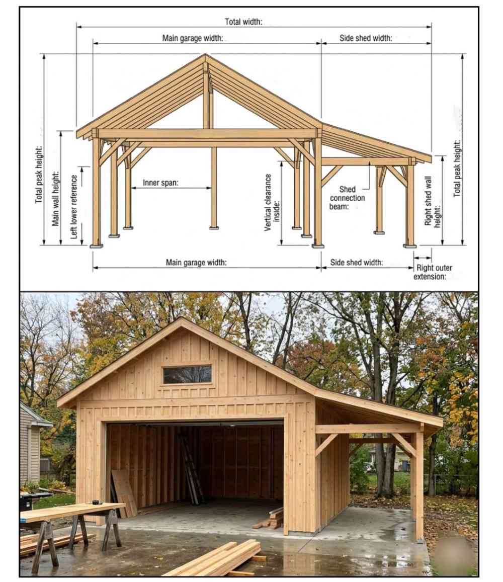 DIY roof installation planning and measurements for shed / gazebo