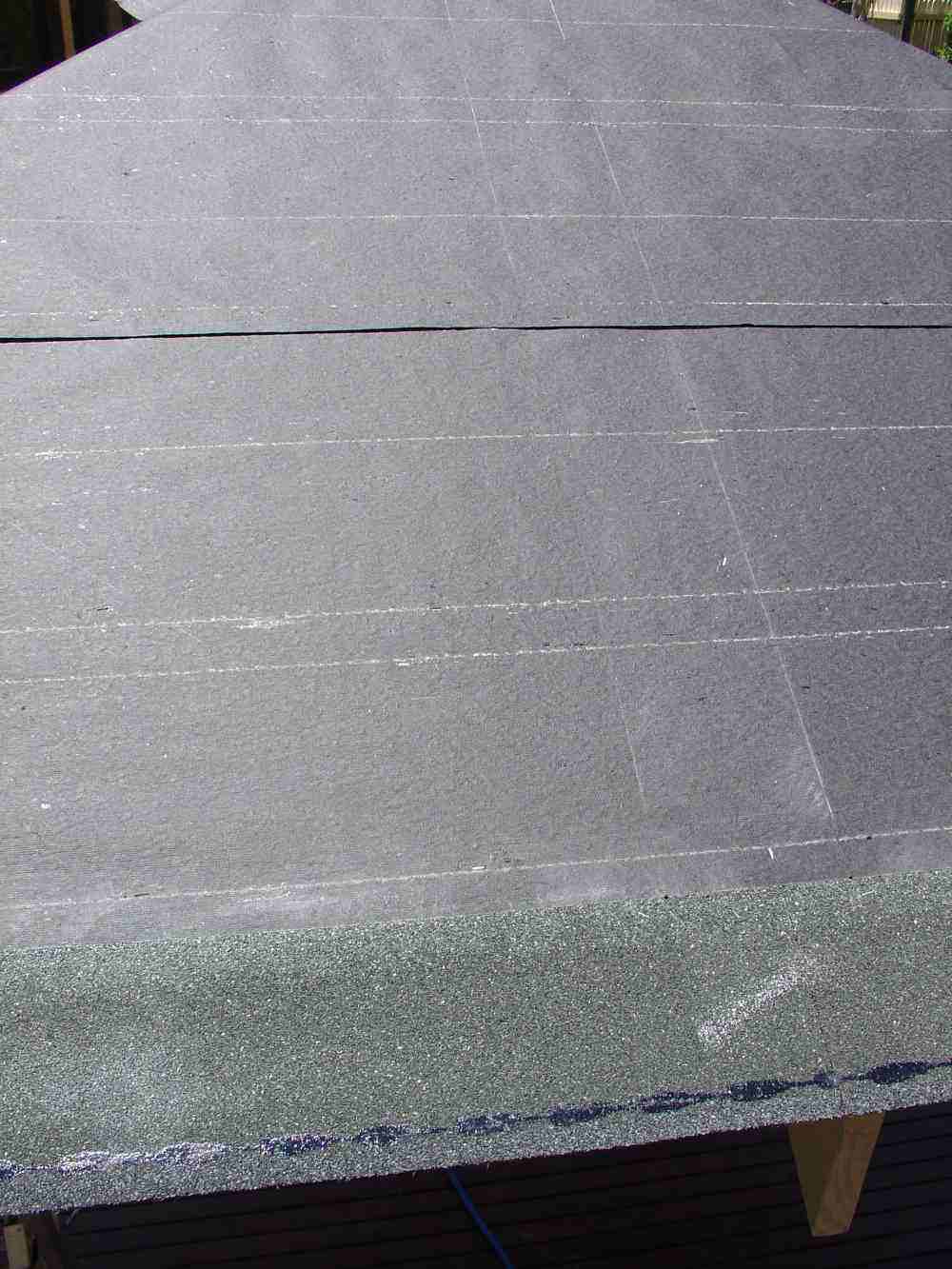 Marking vertical chalk lines for shingle alignment