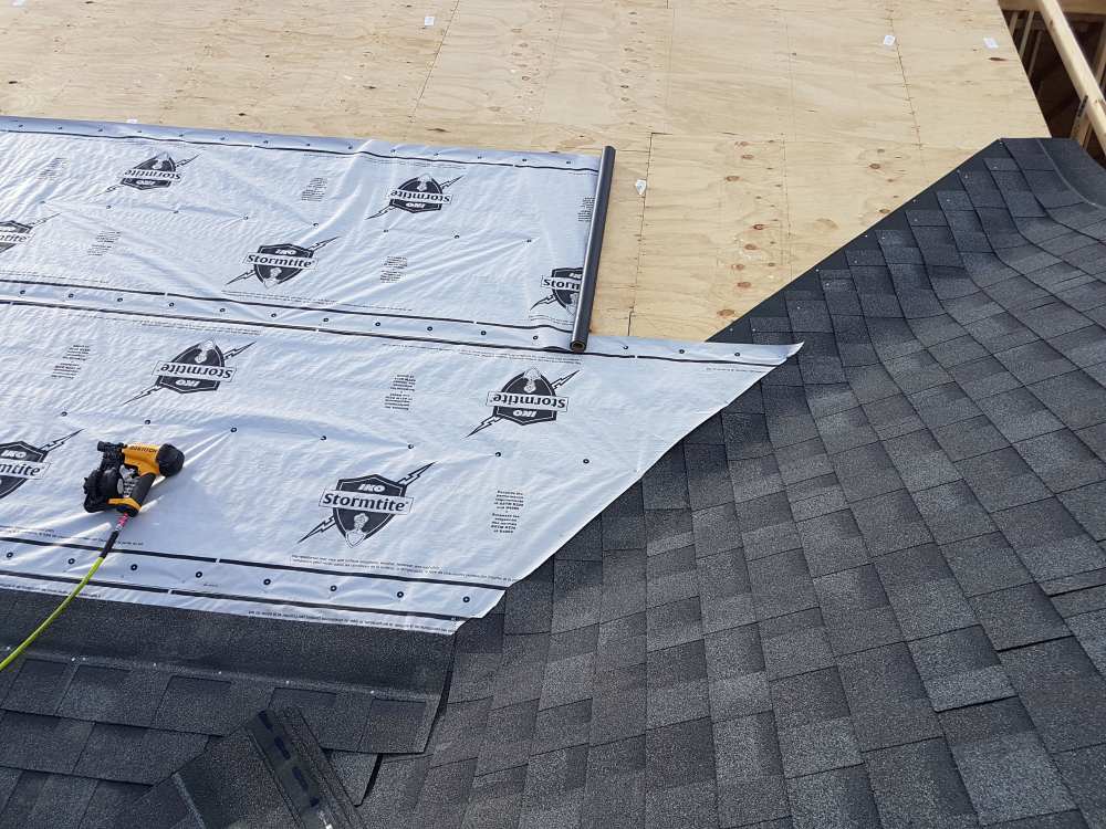 Carport Kits With Premium Shingle Roofs – Beautiful &Amp; Built To Last 2 Asphalt shingle roofing system showing plywood deck, synthetic underlay and dual black laminated shingles for carport kits